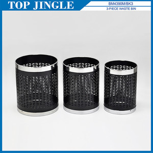 ถังขยะคู่3ชิ้นสำหรับตกแต่งห้องน้ำสีขาว - Product Image 5