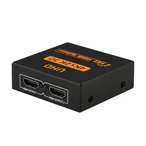 זול באיכות גבוהה HDMI 2 יציאות 1x2 מופעל ספליטר מאושר עבור Ultra HD 4 K x 2 K Full HD 1080 P 3D HDMI מתאם