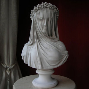 Mano tallada dama <span class=keywords><strong>velo</strong></span> <span class=keywords><strong>escultura</strong></span> de mármol - Product Image 2