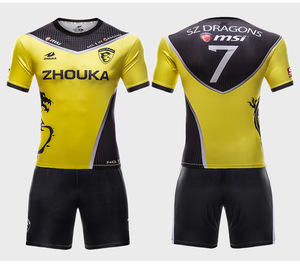 ZHOUKA Online Großhandel Design Herren Fußballbekleidung Uniformen Fußballtrikot Sublimiert - Product Image 6