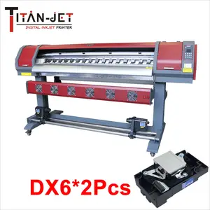 Titanjet-impresora de inyección de tinta digital, 1,6 m, precio barato, cabezales DX6