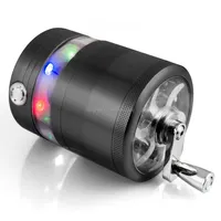 XY358272-6 1Pc חשמלי אור LED 63MM אלומיניום מתכת הרב טבק מטחנות
