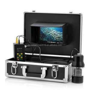 Monitor TFT de 7 ", Cable de 50M, cámara subacuática giratoria de 360 grados, cámara de pesca subacuática, Monitor de peces de Color, buscador de peces