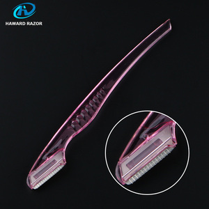 D106 Rasoir de précision pour <span class=keywords><strong>femme</strong></span> à lame simple, avec manche en plastique, <span class=keywords><strong>tondeuse</strong></span> à sourcils - Product Image 2