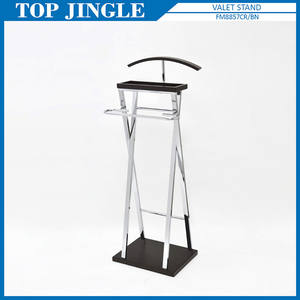 Forme courbe élégante Base ronde Porte-pantalon autoportant à 2 niveaux - Product Image 2