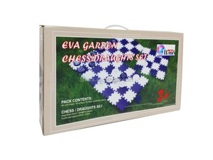 Tappetino da Gioco 2 in 1 in Schiuma EVA per Dama <span class=keywords><strong>e</strong></span> Scacchi Giganti per Bambini - Product Image 2