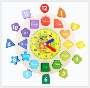 Hot Bán Trẻ Em Đầu Giáo Dục Đồ Chơi Bé Tay Nắm Bằng Gỗ Câu Đố Đồ Chơi Bảng Chữ Cái Chữ Số Học Tập Đồng Hồ - Product Image 2