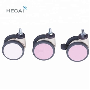 Alta Qualidade 125mm Medical <span class=keywords><strong>Central</strong></span> <span class=keywords><strong>Locking</strong></span> Rodízio com Freio Rodízio Rodas para Cama Hospitalar - Product Image 4