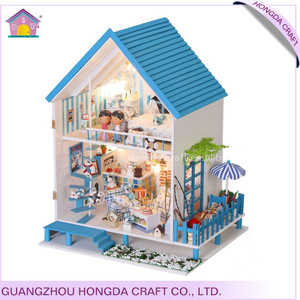 Montado de la familia de muñecas en miniatura, miniatura de diy 3d casa, escala 1:24 miniaturas - Product Image 1