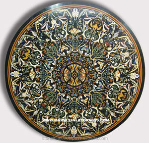 Noir Italien Table Basse En Marbre Top - Product Image 1