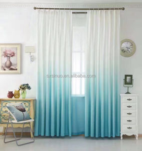 Hai tone in ấn Gradient màu Ombre Voile Sheer rèm cửa cho phòng khách phòng ngủ phòng trẻ em - Product Image 1
