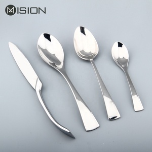 Royal Wedding Restaurant Dinner Metal Silver Color Cubiertos Juego de cubiertos de acero inoxidable - Product Image 6