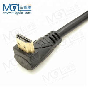 New 1.5 m Góc Bên Phải 90 Độ <span class=keywords><strong>HDMI</strong></span> TO <span class=keywords><strong>HDMI</strong></span> Nam đến Nam Cáp Hỗ Trợ <span class=keywords><strong>Ethernet</strong></span> <span class=keywords><strong>3D</strong></span> với Cao Cấp Chất Lượng - Product Image 3