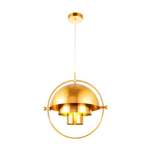 Xoay Đèn bóng râm tự làm ánh sáng mặt dây chuyền sang trọng nhà sắt Trần treo ánh sáng bài Hiện Đại Đèn Chùm Mặt dây chuyền đèn cho khách sạn cafe - Product Image 5