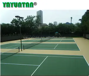 Acrylic rubber multi purpose sport court flooring surface tennis court badminton court YAYUNTAN