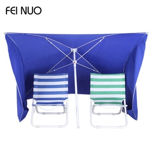Mejor Vendedor OEM revestimiento de plata 1,8 m 170T de poliéster oxford sol playa Plaza tienda paraguas para silla