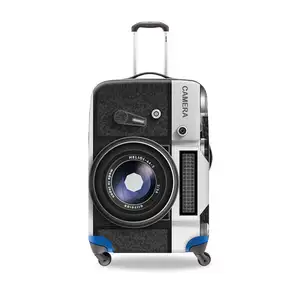 Housse de protection valise en Spandex, compatible avec caméra de voyage, imprimé 3D, personnalisés