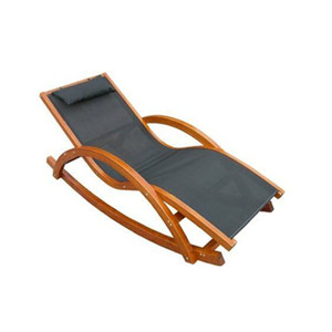 <span class=keywords><strong>Chaise</strong></span> à bascule en bois d'extérieur durable au design moderne et traditionnel avec support en bois pour les loisirs à la <span class=keywords><strong>piscine</strong></span> et au parc - Product Image 3