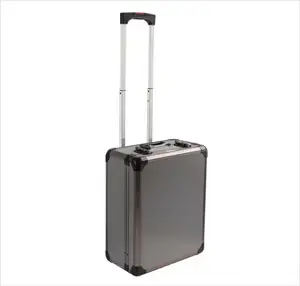 Aluminum Cases APC012 460*377*202 Aluminum Luggage Case With Handle Tool Box 1000 Cd Dvd Aluminum Storage Case