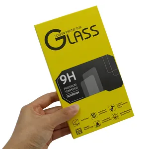 Proveedor de cristal templado Protector de pantalla venta al por menor caja de embalaje