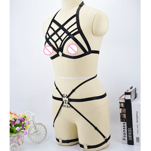 Fetish Imbracatura Usura Gabbia Reggiseno Delle Donne Sexy Bondage Lingerie Fatti A Mano Cupless Corpo Harness Goth Crop <span class=keywords><strong>Top</strong></span> Della Biancheria Intima - Product Image 5