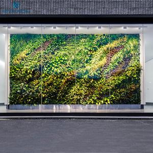 Tấm Cỏ Nhân Tạo Trang Trí Trong Nhà Tường Cây Nhân Tạo Vườn Đứng Màu Xanh Lá Cây - Product Image 2