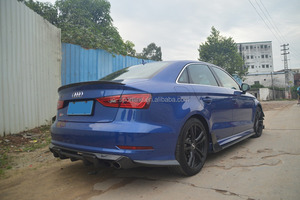 JC <span class=keywords><strong>Sportline</strong></span> คาร์บอนไฟเบอร์ด้านหลังกันชนดิฟฟิวเซอร์สําหรับ <span class=keywords><strong>Audi</strong></span> <span class=keywords><strong>A3</strong></span> S3 2015 2016 - Product Image 3