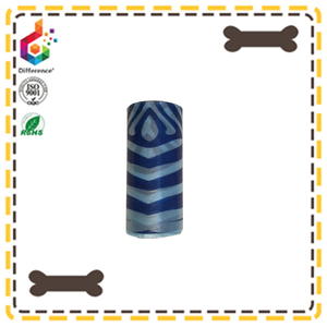 Biodegradable plastic stipe dog poop bag - Product Image 1