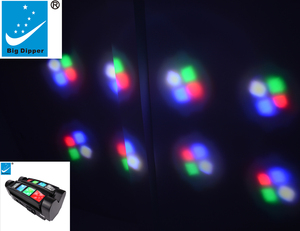 Araña 8 Quad cabeza móvil luz 8x12 W rgbw Quad LED DMX512 para luz de la etapa del disco de <span class=keywords><strong>DJ</strong></span> LM80 - Product Image 2