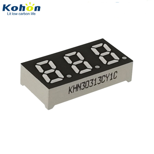 จอแสดงผลดิจิทัลแบบ <span class=keywords><strong>LED</strong></span> 7ส่วนสำหรับเครื่องใช้ไฟฟ้าในบ้านสีเหลืองขนาด0.31นิ้ว - Product Image 1