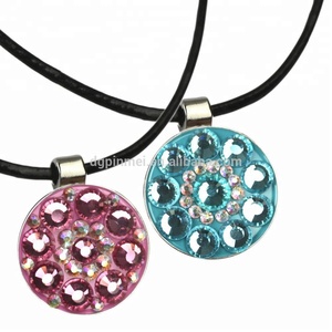 Hadiah Promosi Keluaran Baru Liontin Kalung Magnetik Logam Enamel Golf - Product Image 3