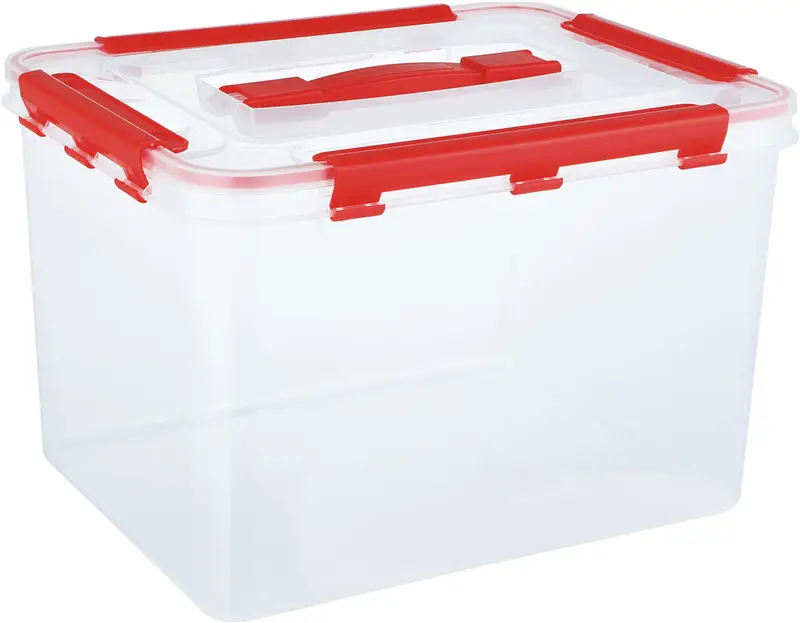 2019 new Snap Lock Airtight 56-Cup Rectangular plastic Storage box 14 Liter Plastic Food Storage Containers with Locking Lids