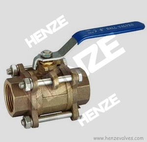 1/2 "~ 4" bronzo, B62, C95400, <span class=keywords><strong>C95500</strong></span>, C95800 valvola a sfera in bronzo filettata NPT o BSP - Product Image 5