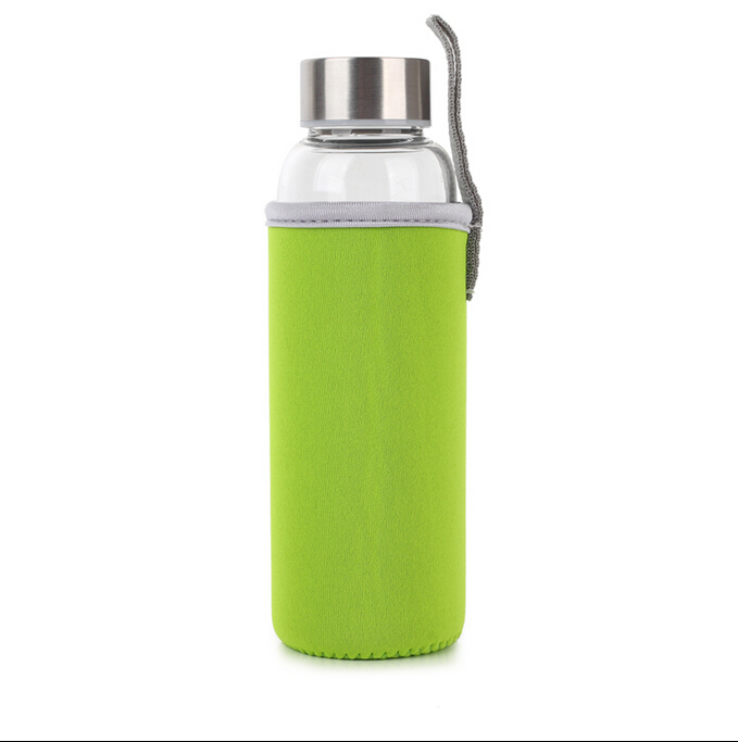 KC-08621 Water Bottles Premium Borosilicate bottle portable glass water bottle