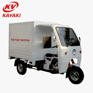 KAVAKI Nouveau designExport 1200kg chargement lourd grande boîte de cargaison fermée tricycle à trois roues/moto