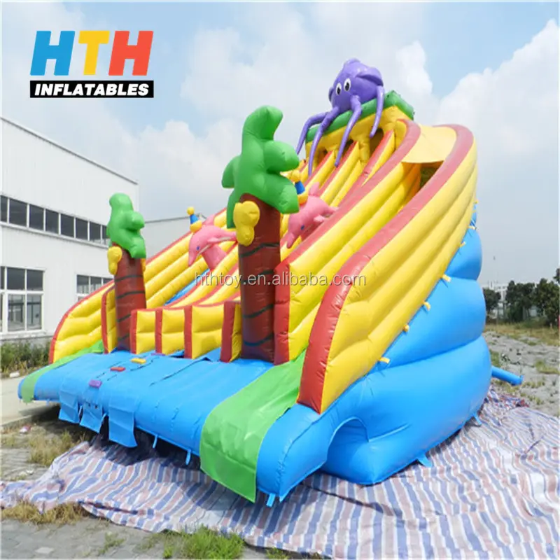 HTH Inflatable water slide with pool for summer sale