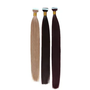 Best Selling High Quality Human Tape In Hair Extension Wholesale Cuticle Aligend Hair All Color