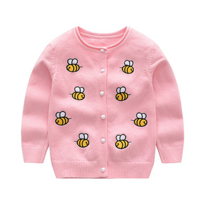 Ape del bambino del fumetto delle ragazze del ricamo cardigan bambini maglione di natale di modo di modello per i bambini - Product Image 4