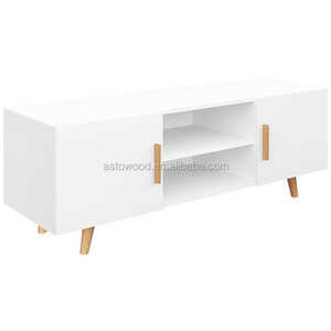 2019 Mới Thiết Kế Bằng Gỗ Tủ <span class=keywords><strong>Tv</strong></span> Với 2 Cửa Ra Vào Và Cửa Kệ Và Rắn Gỗ Chân - Product Image 6