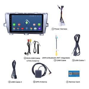 4G Lte 9 inç Android11 araç dvd oynatıcı oyuncu radyo video sesli gps navigasyon multimedya sistemi Toyota <span class=keywords><strong>Prius</strong></span> 2009-2015 için - Product Image 5