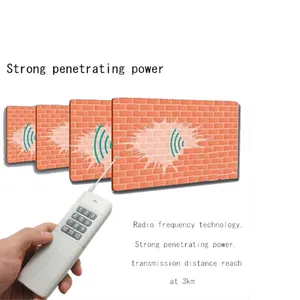 Mando a distancia de larga distancia, 433MHZ, 12 teclas, EV1527