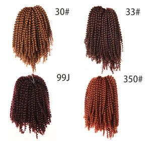 ขายร้อนฮูโต๋ผมสิ่งที่แนบมาฤดูใบไม้ผลิ twist crochet hair - Product Image 6