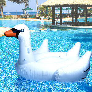 Trắng Vàng Thiên Nga Inflatable Ride-On Cho Trẻ Em Bơi Với Phong Cách Khổng Lồ Rideable <span class=keywords><strong>Float</strong></span> Đồ Chơi Cho Hồ Bơi - Product Image 4