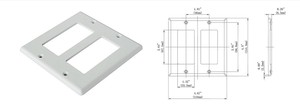 アメリカ標準2ギャングLEDナイトスイッチプレート壁プレートプラグライト電気ソケットアウトレットカバー - Product Image 3
