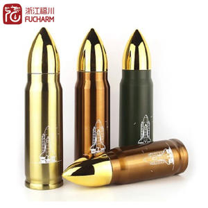 Alibaba Bestsellers 304/201 500Ml Roestvrijstalen Thermoskan Thermoskan Met Custom Logo Cartridge Bullet Flessen - Product Image 1