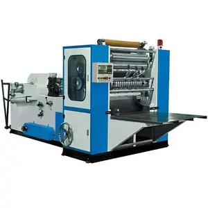 CE tissue paper converting machine manufacturer 6 lanes 8 lanes bag soft v fold facial paper towel tissue folding machine price