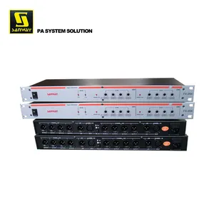 FS-204 2 IN 8 OUT Stereo Professional Sound System Signal Distributor for Speakers