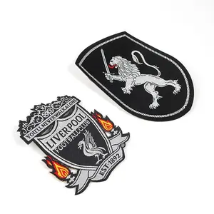 Bulk New Design Custom Made Club Name Logo Woven Badges Patches for Clothing