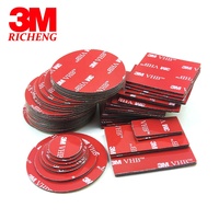 Custom Size Cirkel 3M 5952 Zware Dubbelzijdig Adhesive Acryl Vhb Foam Tape Sticker Zwart Goede Voor Auto mobiele Telefoon Houder