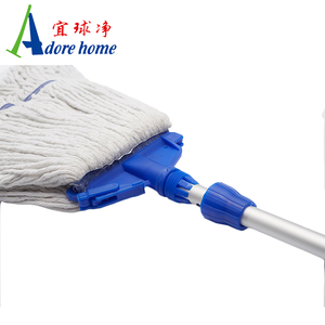 Kentucky Industrial Recycle Yarn Loop String Wet <strong>Mop</strong> With Plastic <strong>Clip</strong>